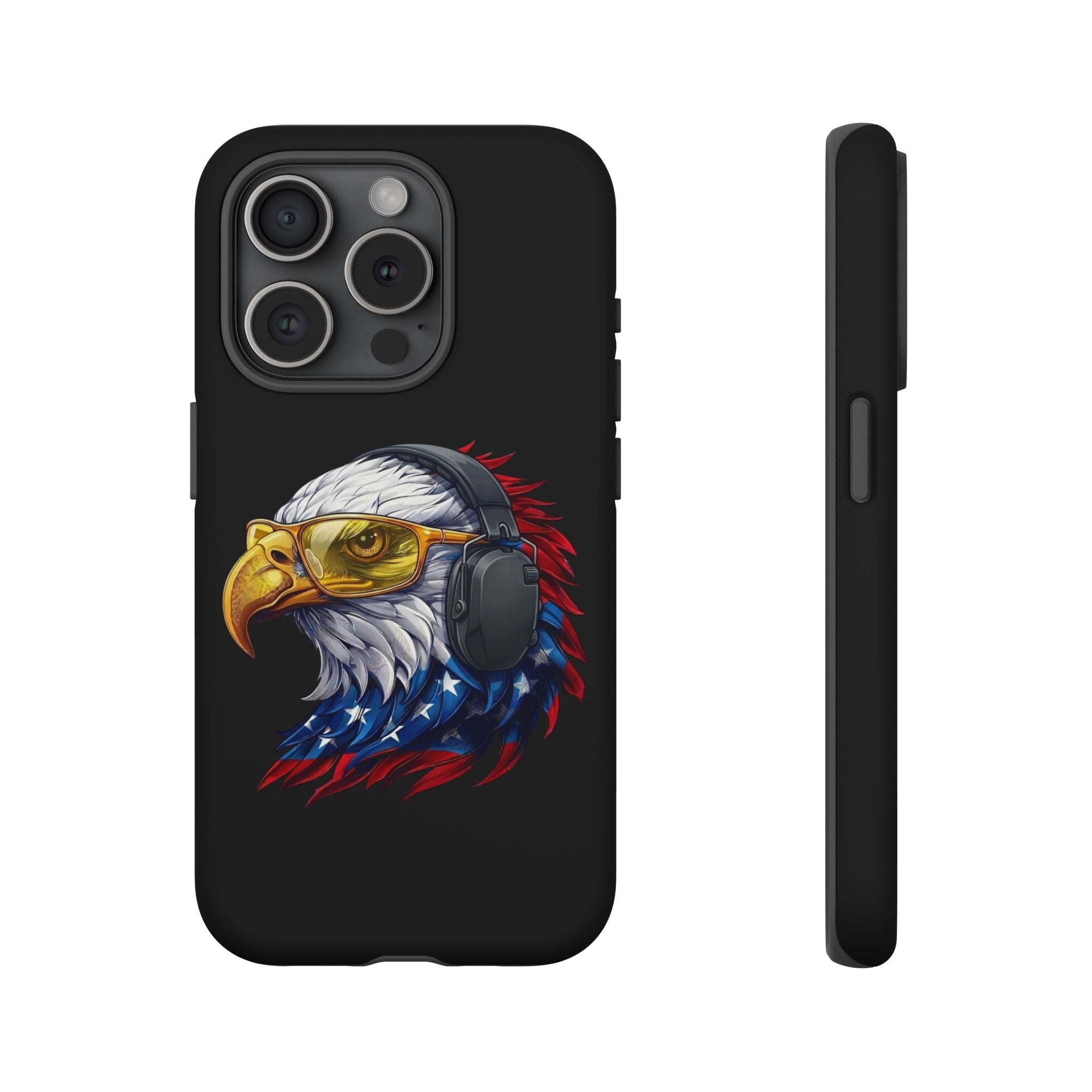 Freedom Eagle Black Protective Phone Case