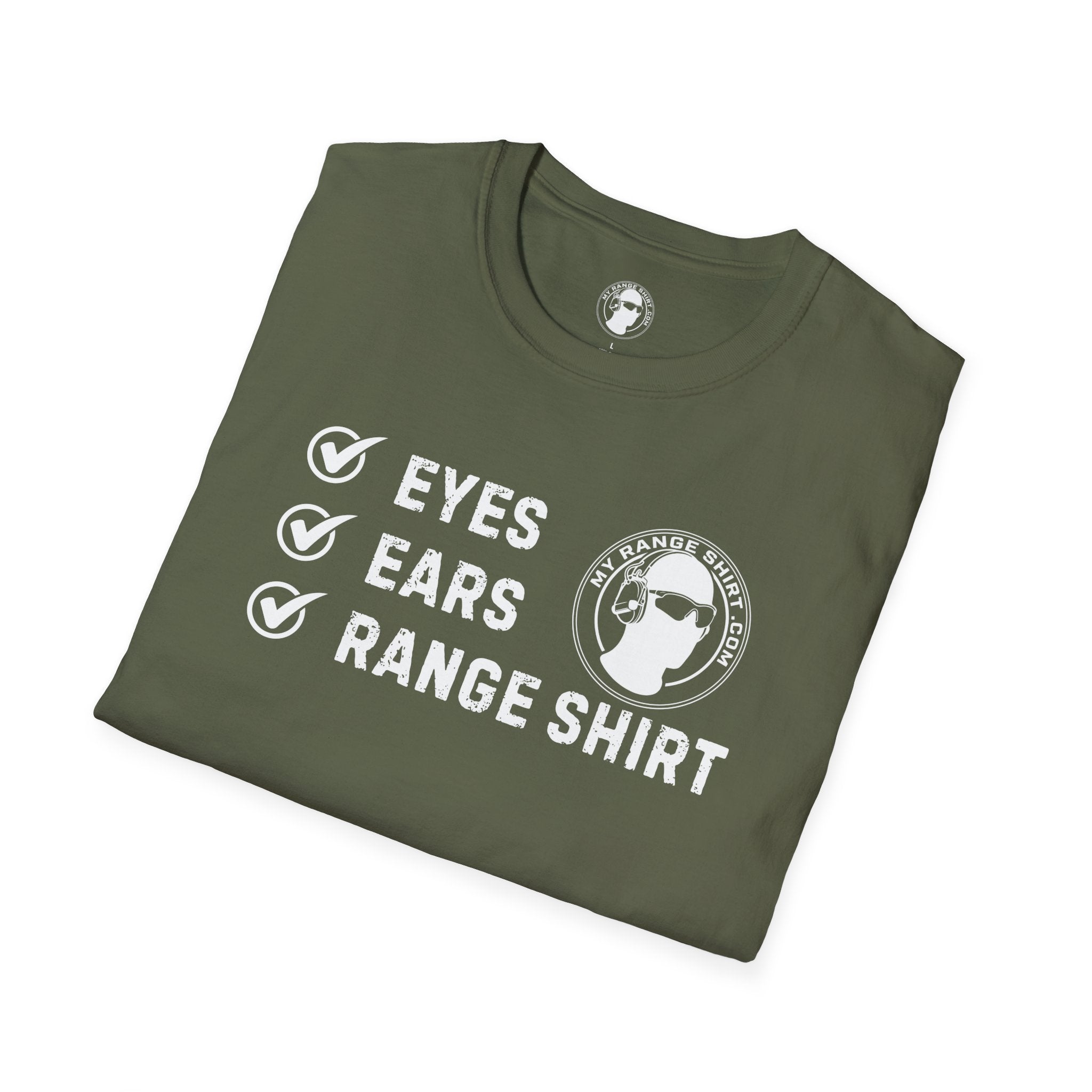 Eyes, Ears, Range Shirt Checklist T-Shirt