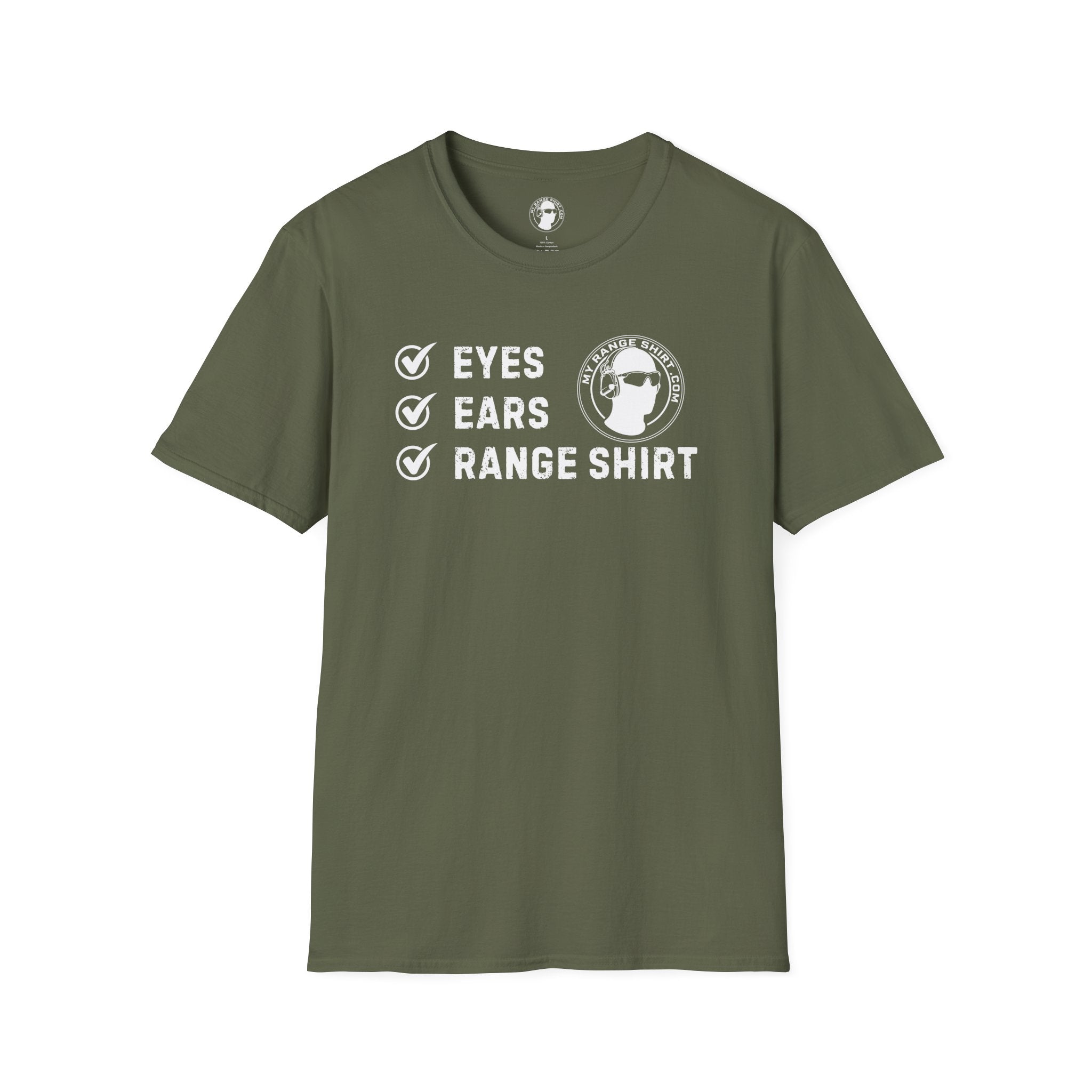 Eyes, Ears, Range Shirt Checklist T-Shirt