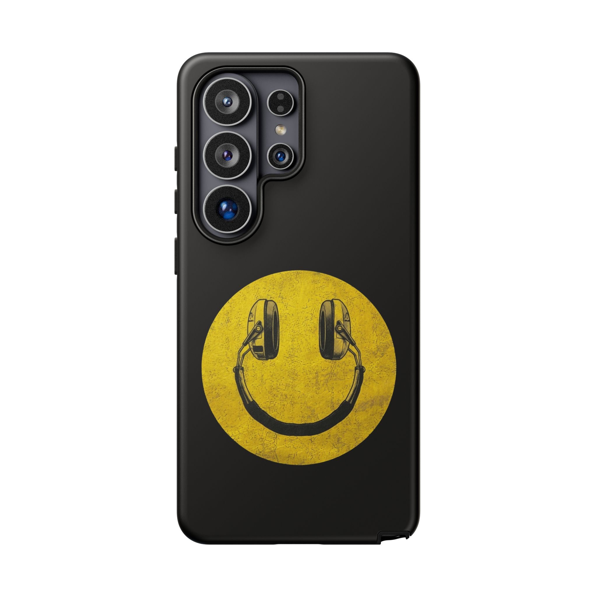 Range Smiley Face Black Protective Phone Case