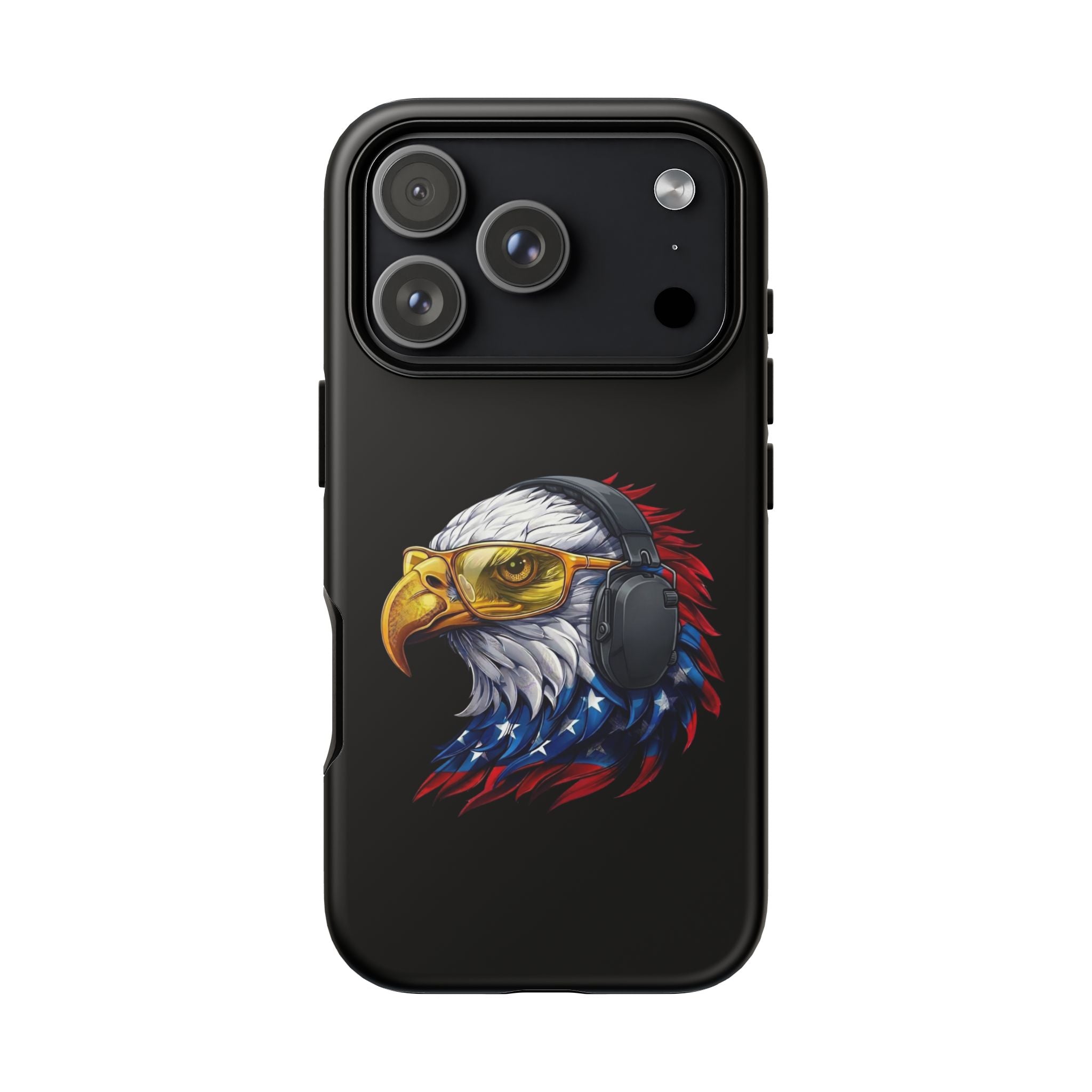 Freedom Eagle Black Protective Phone Case