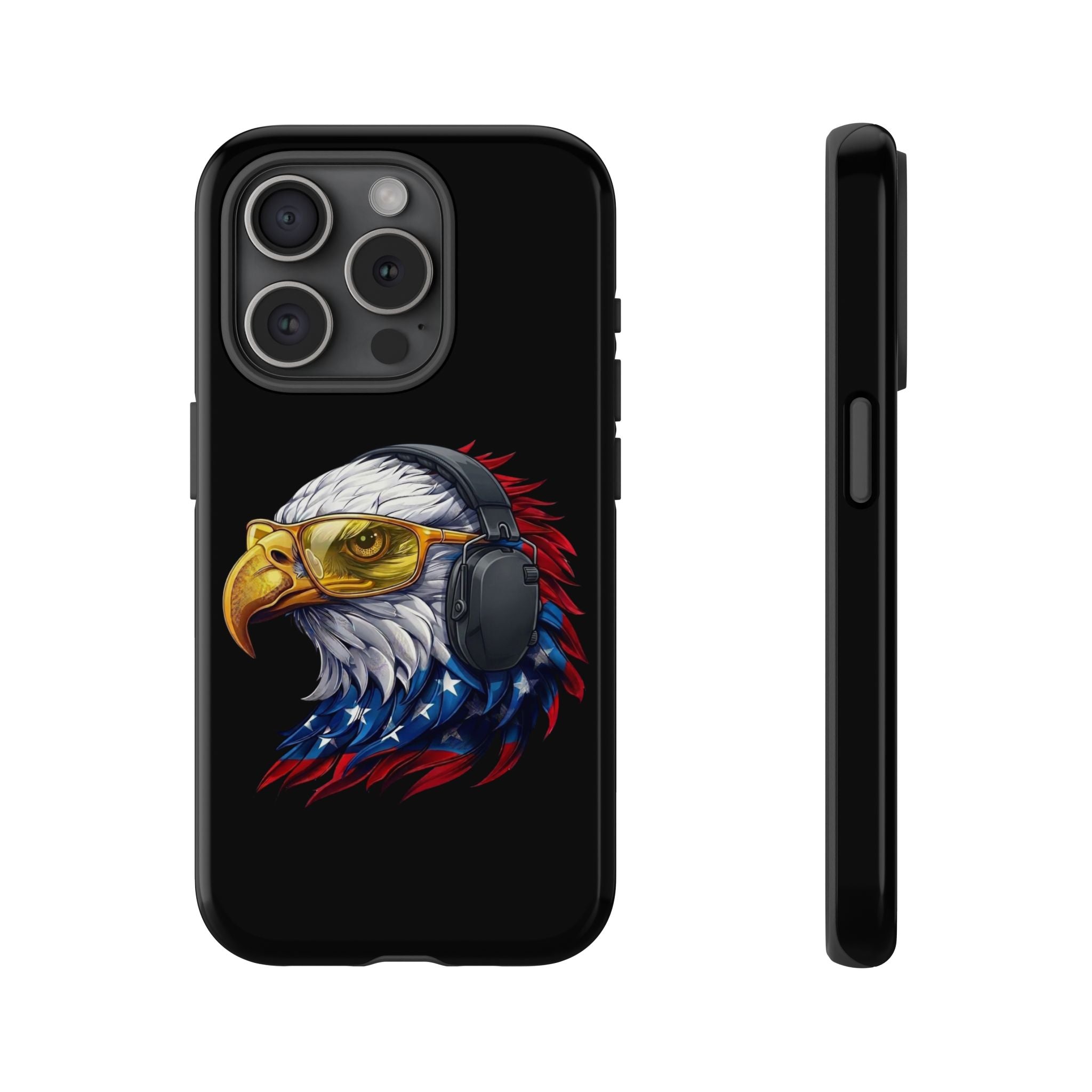 Freedom Eagle Black Protective Phone Case