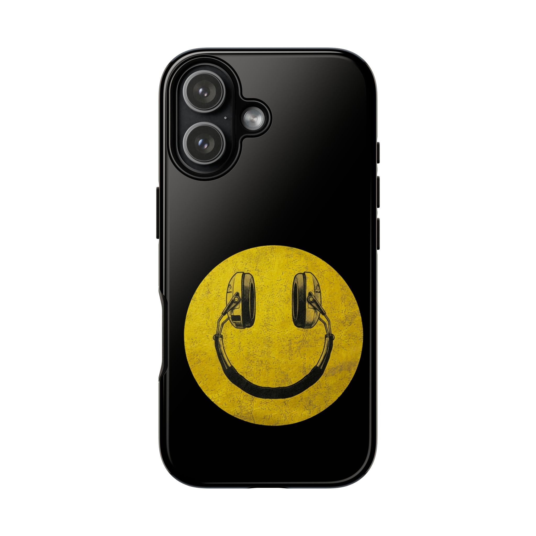 Range Smiley Face Black Protective Phone Case