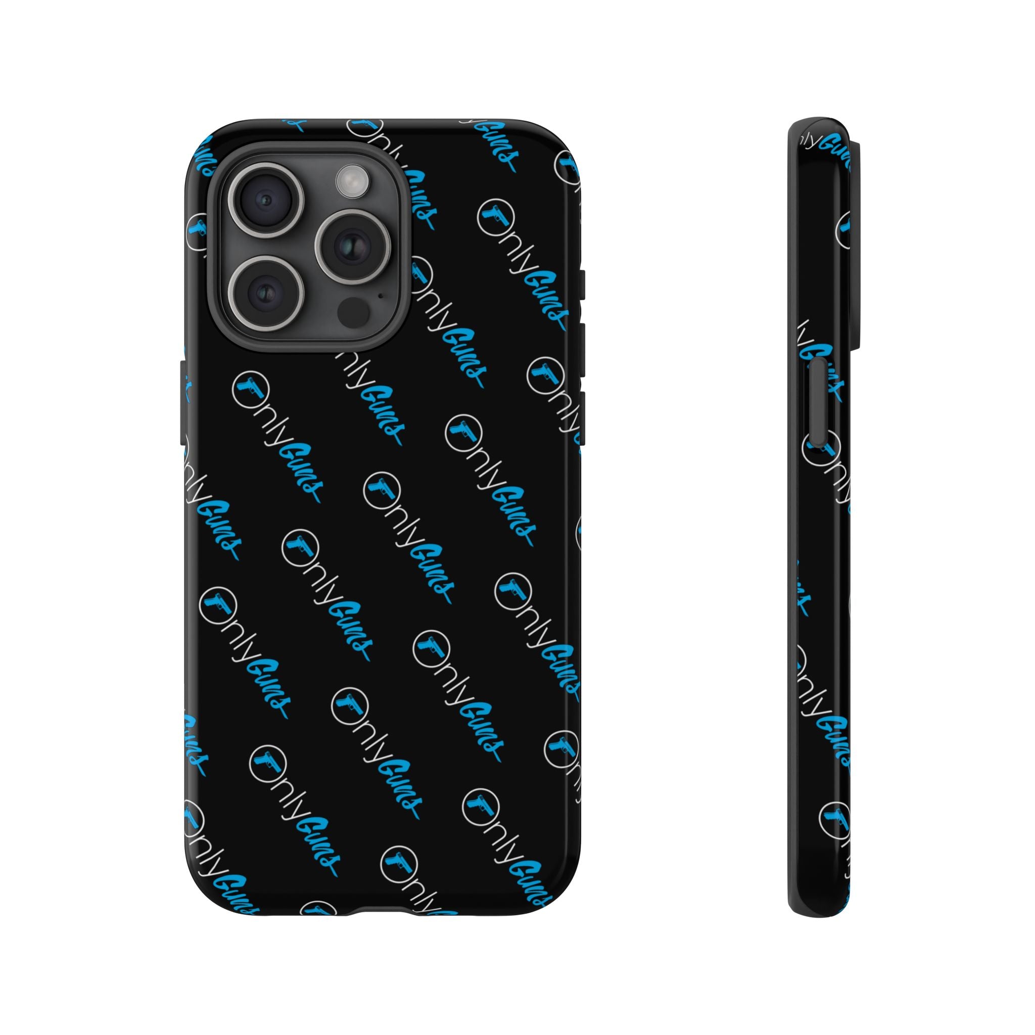Only Guns Black Protective Phone Case