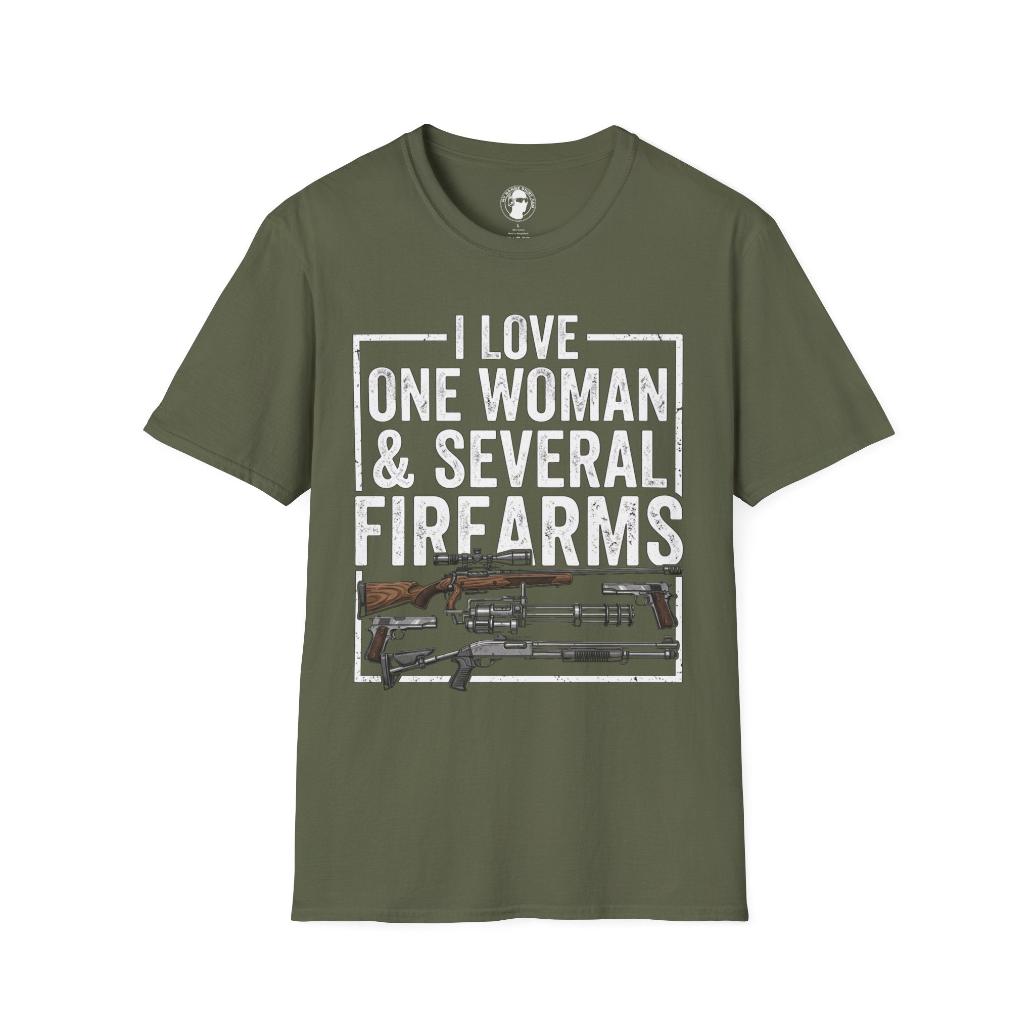I Love One Woman & Several Firearms T-Shirt