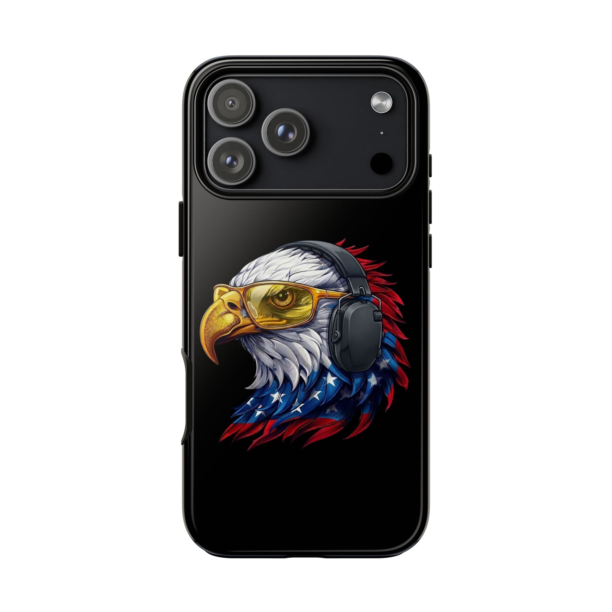Freedom Eagle Black Protective Phone Case