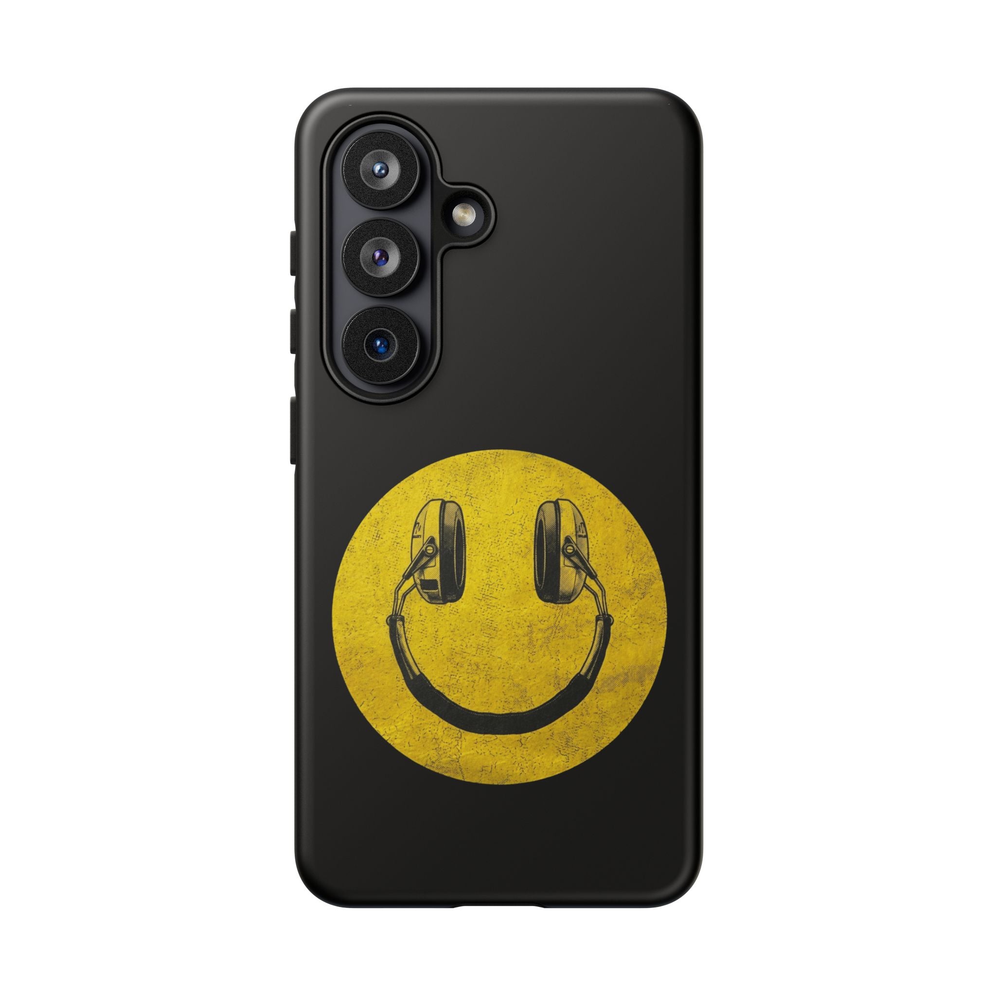 Range Smiley Face Black Protective Phone Case