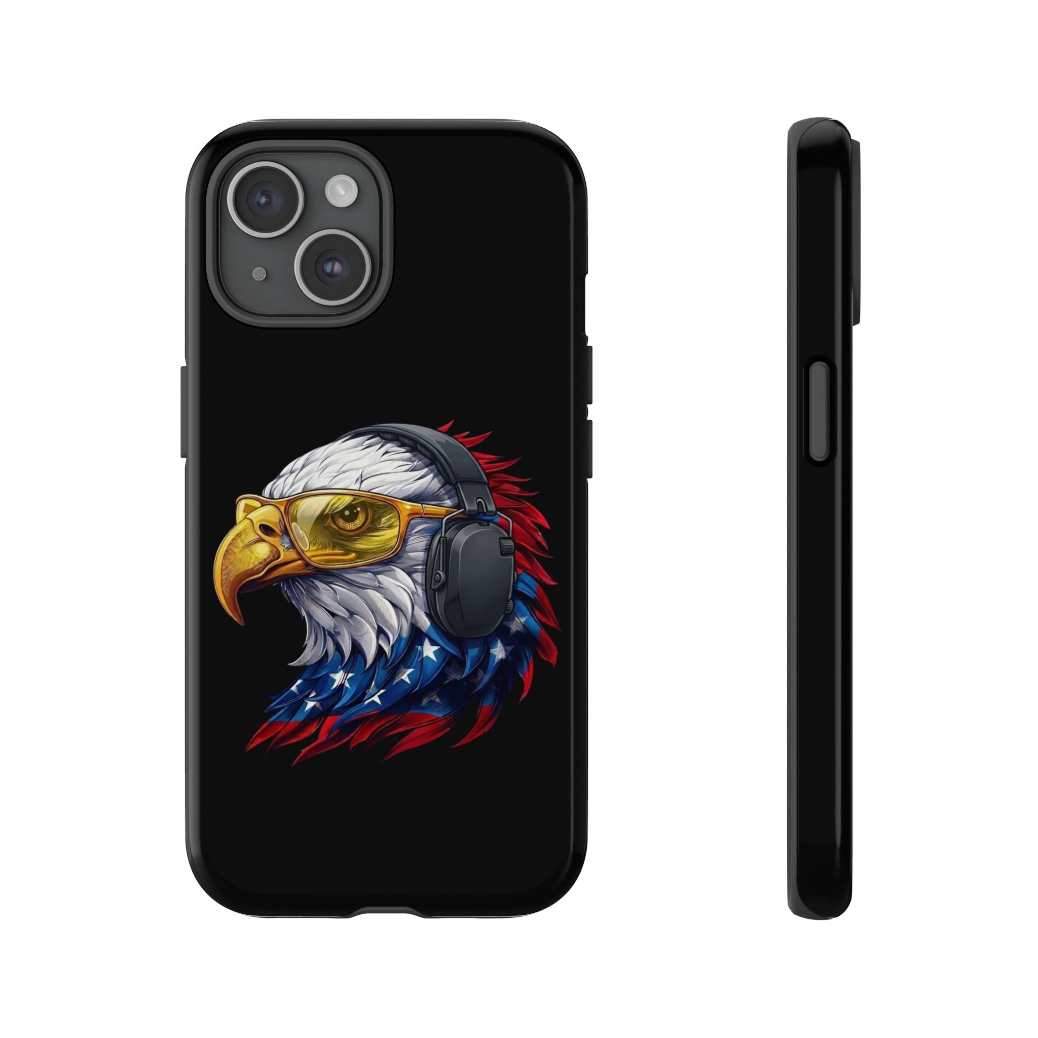 Freedom Eagle Black Protective Phone Case