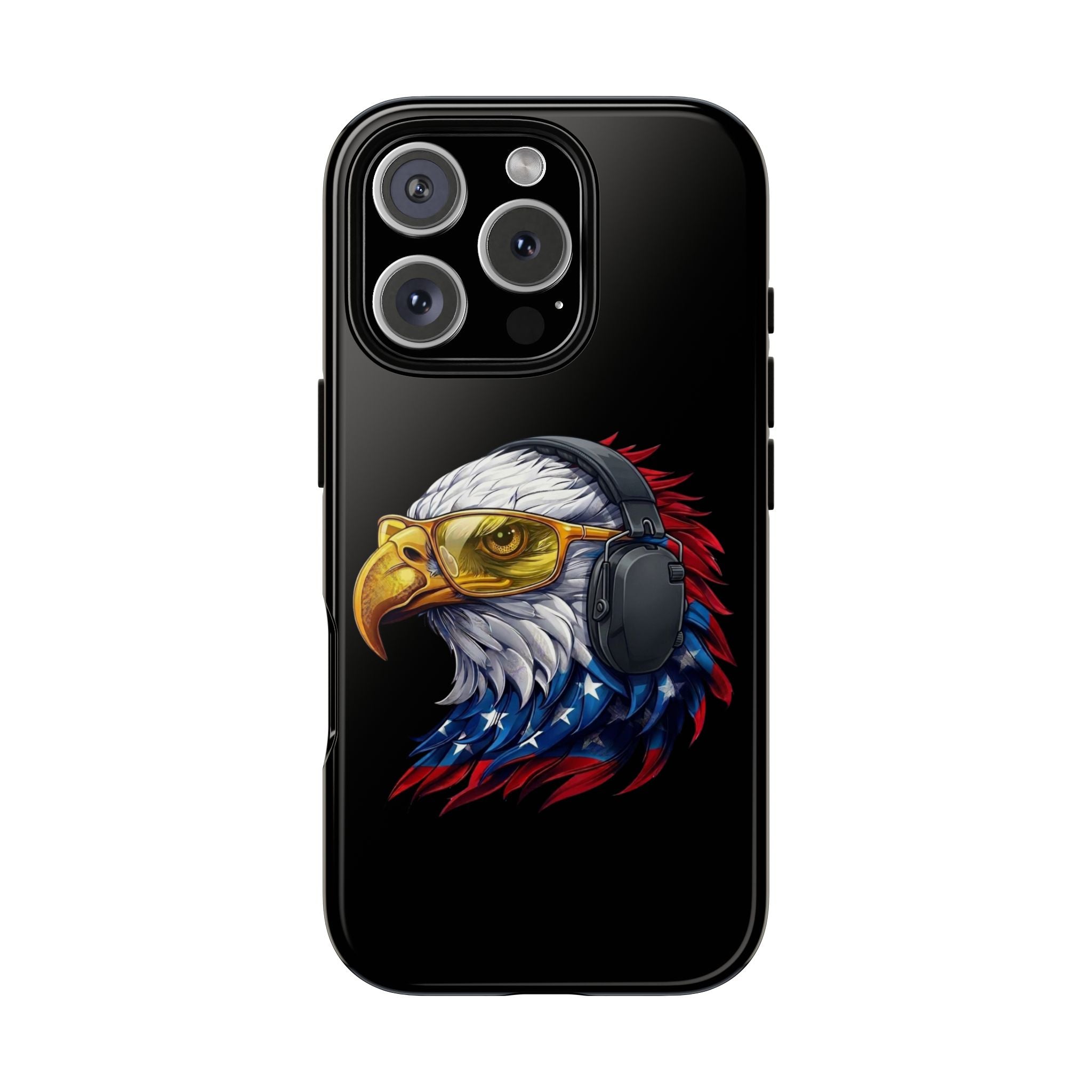 Freedom Eagle Black Protective Phone Case