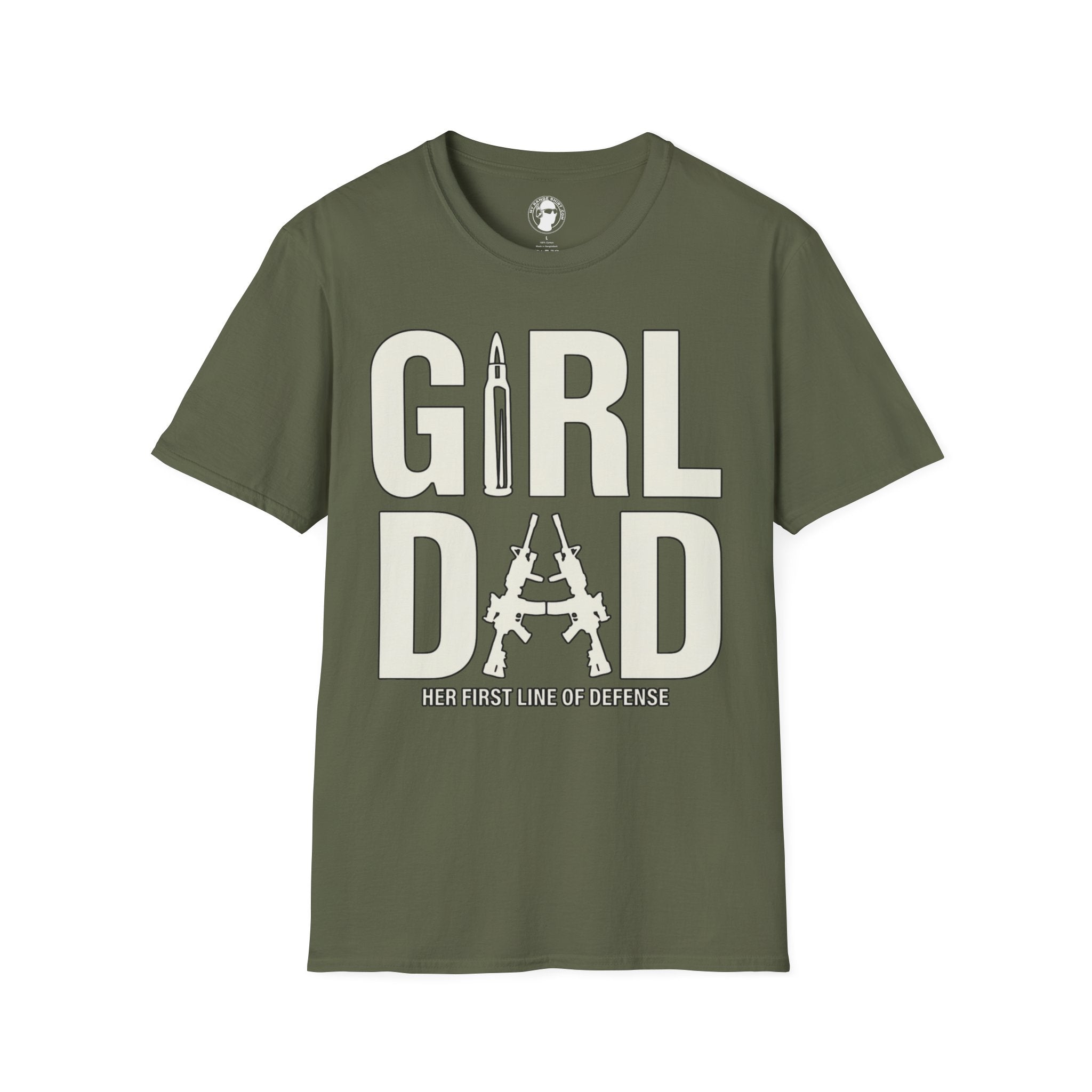Girl Dad, Her First Line of Defense T-Shirt