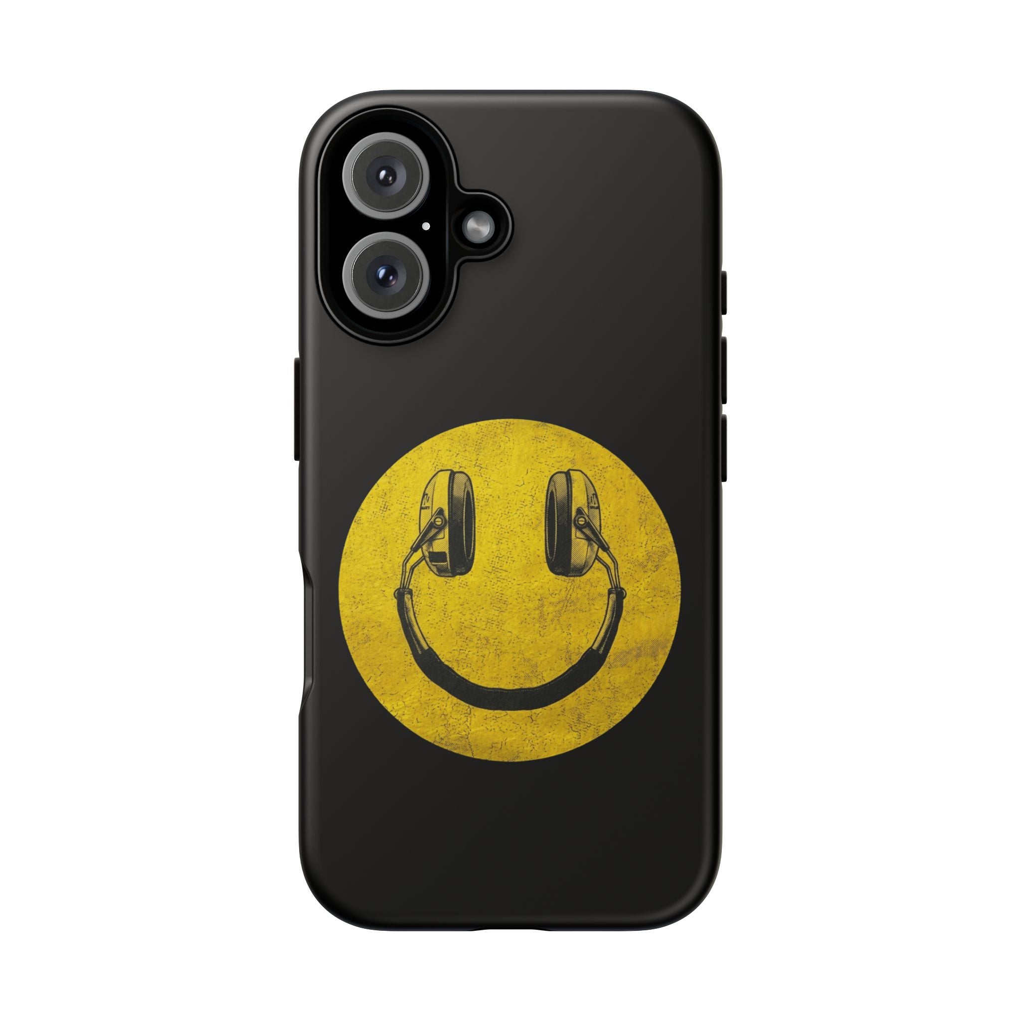 Range Smiley Face Black Protective Phone Case