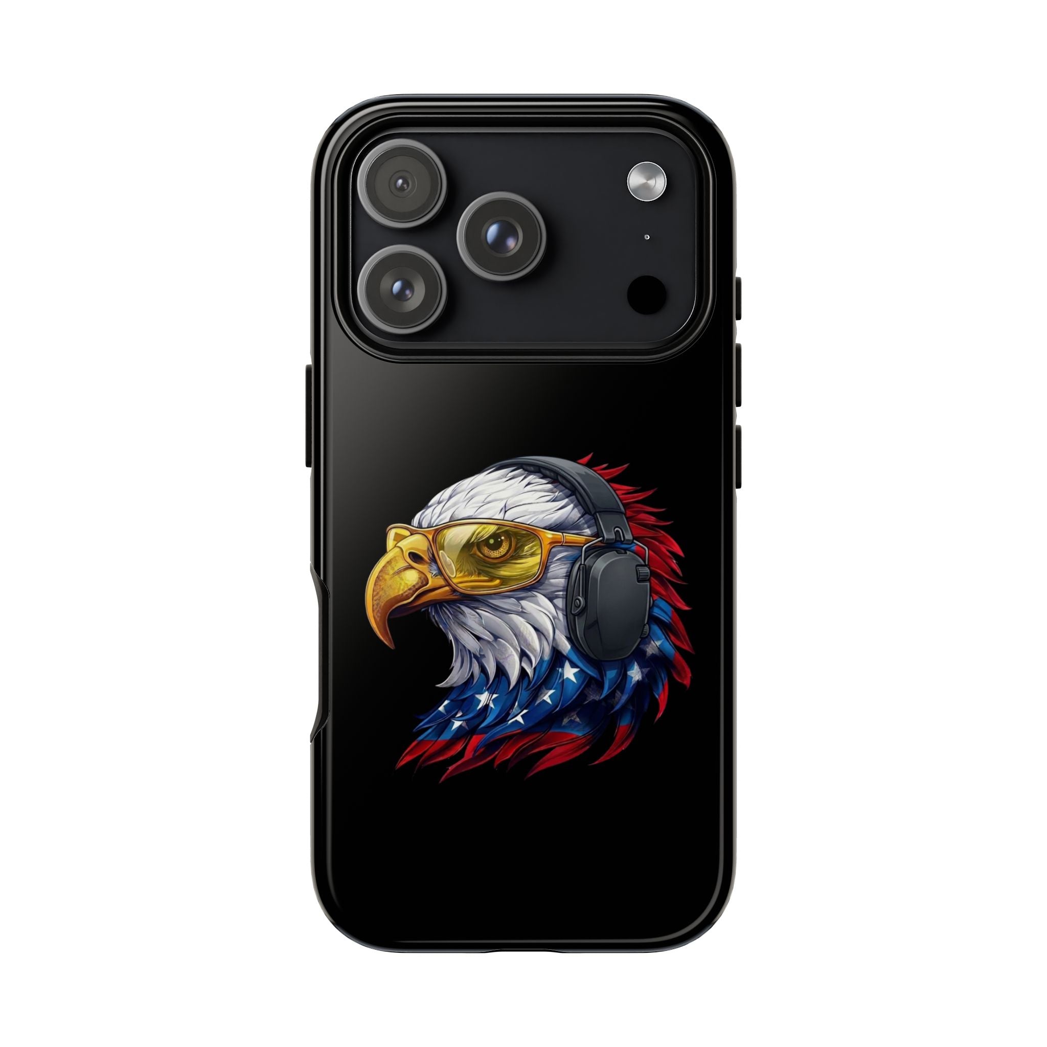 Freedom Eagle Black Protective Phone Case