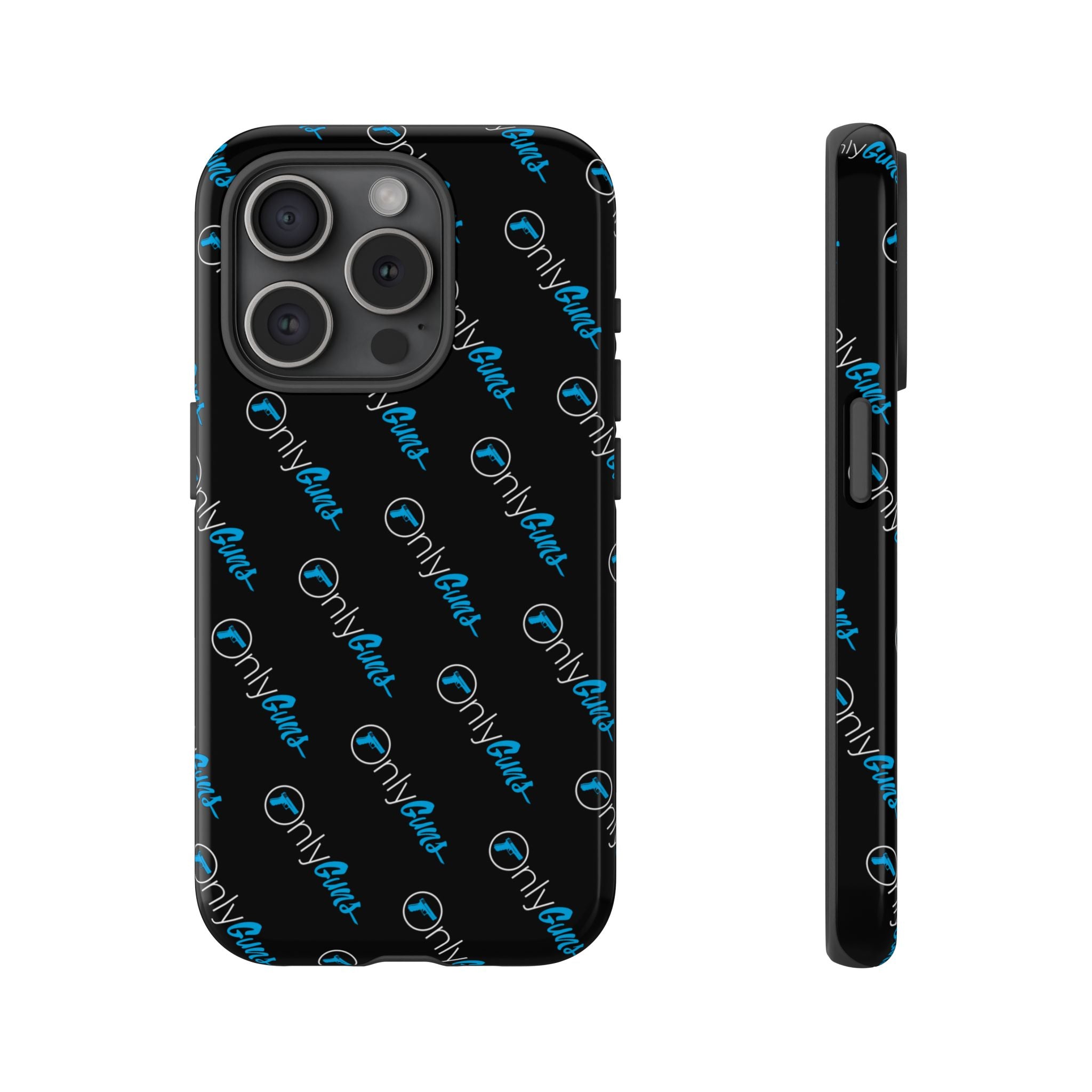 Only Guns Black Protective Phone Case