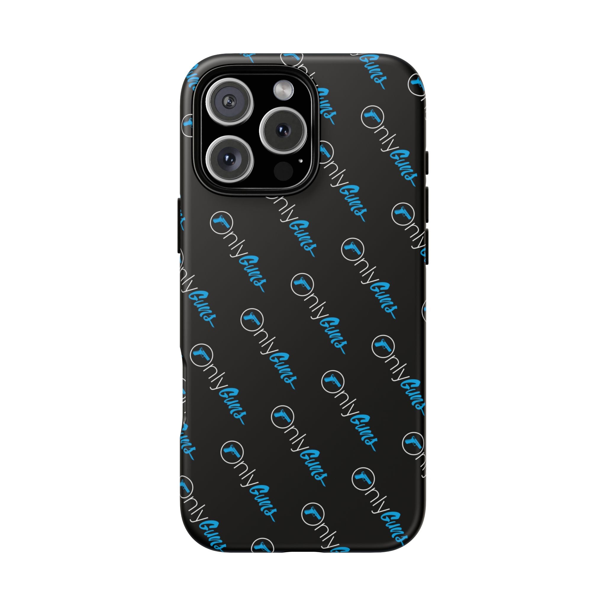 Only Guns Black Protective Phone Case