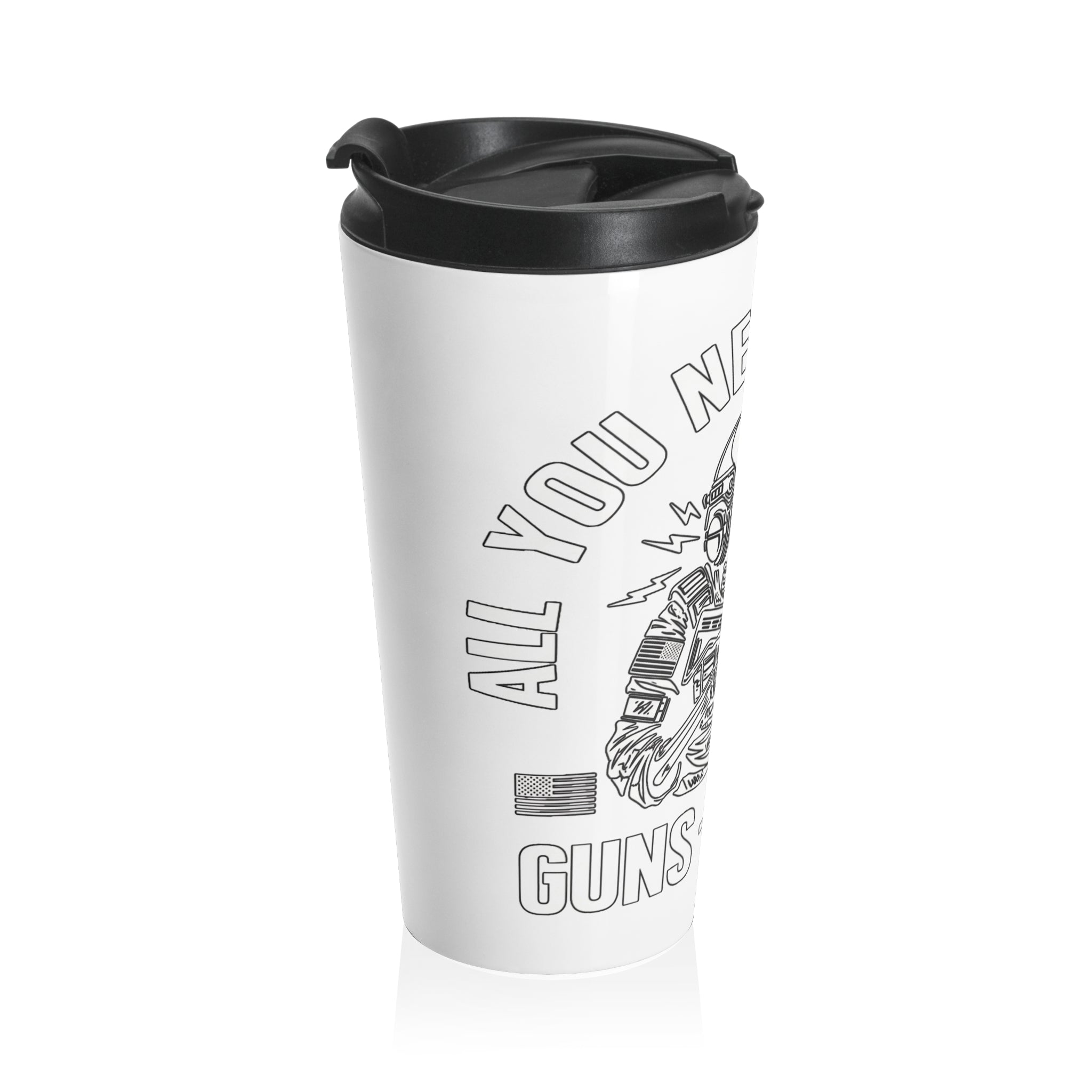 'You Need In Guns + Tacos ' Tactical Stainless Steel Tumbler