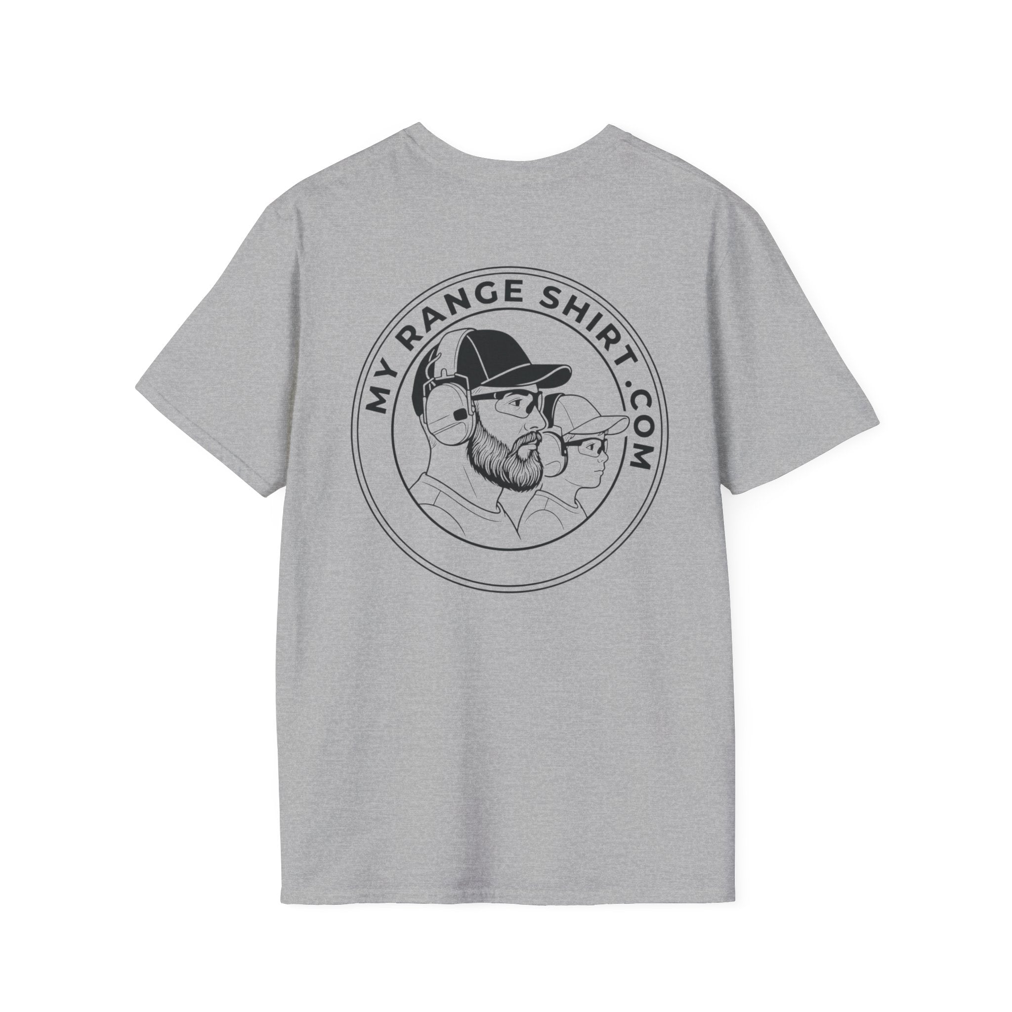 Bearded Father and Son My Range T-Shirt