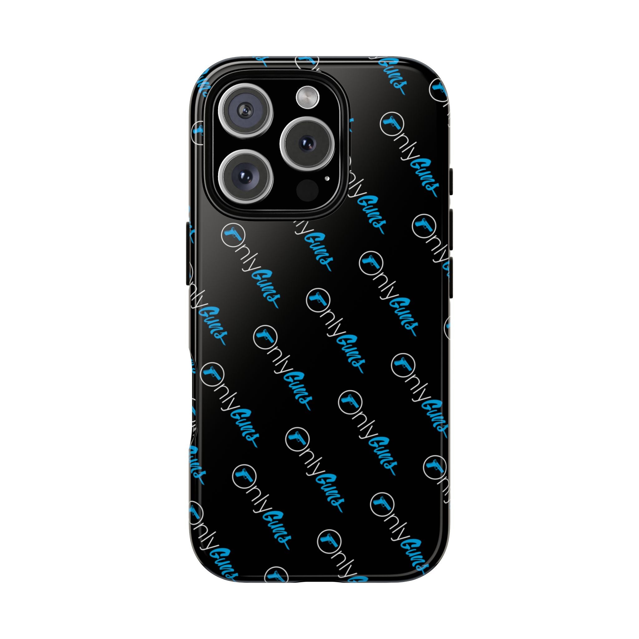 Only Guns Black Protective Phone Case
