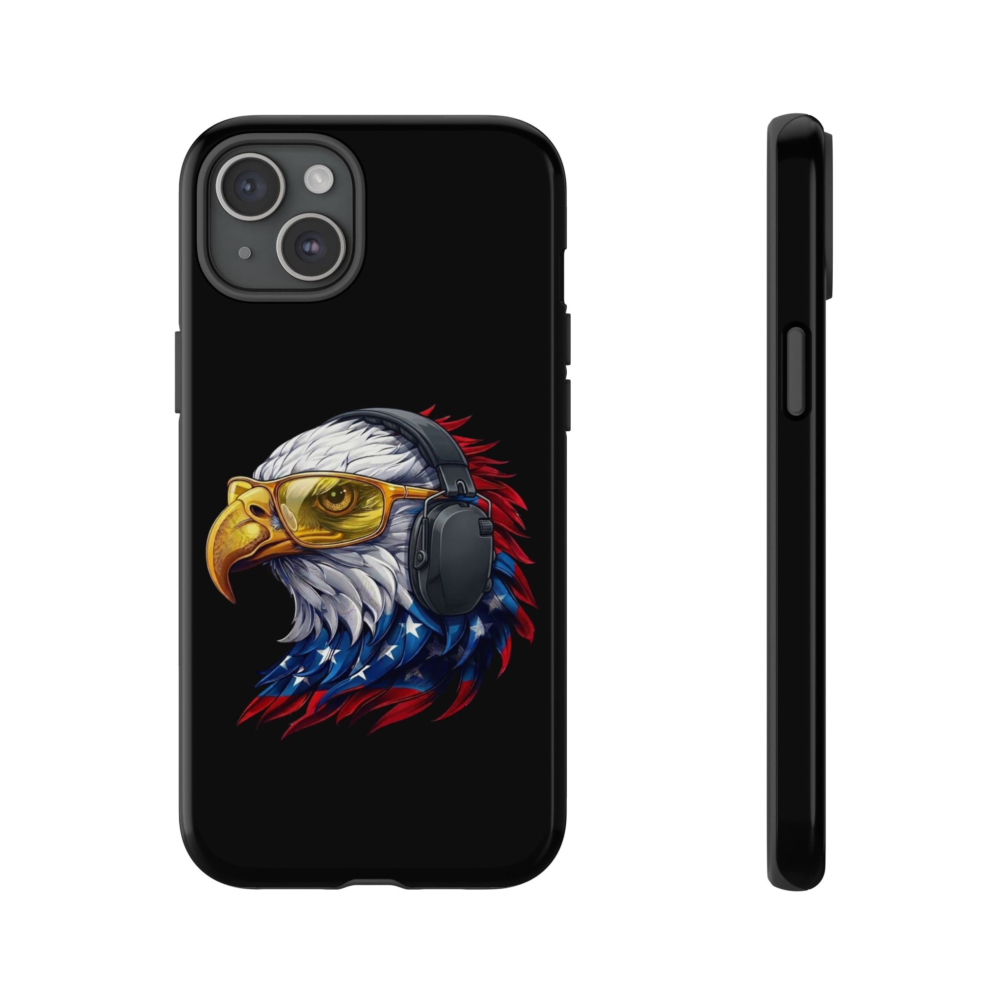 Freedom Eagle Black Protective Phone Case
