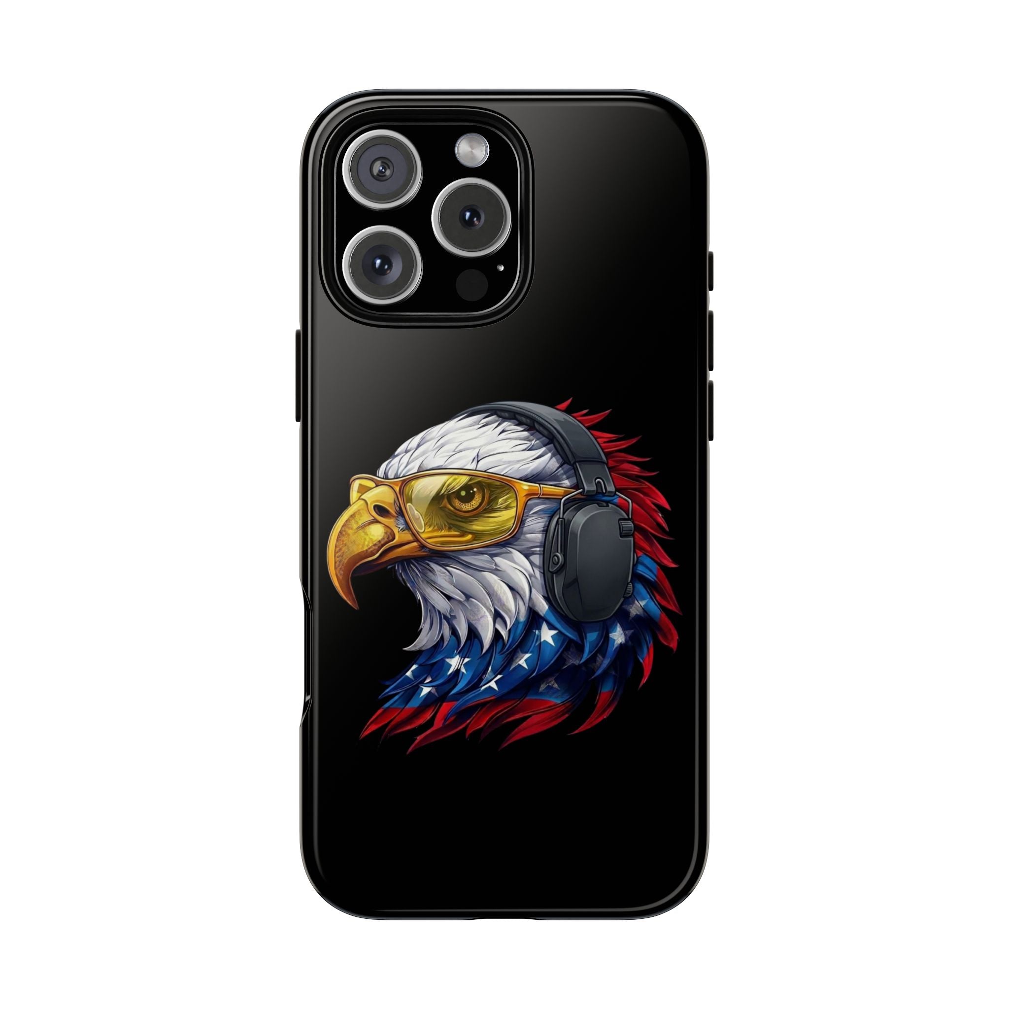 Freedom Eagle Black Protective Phone Case