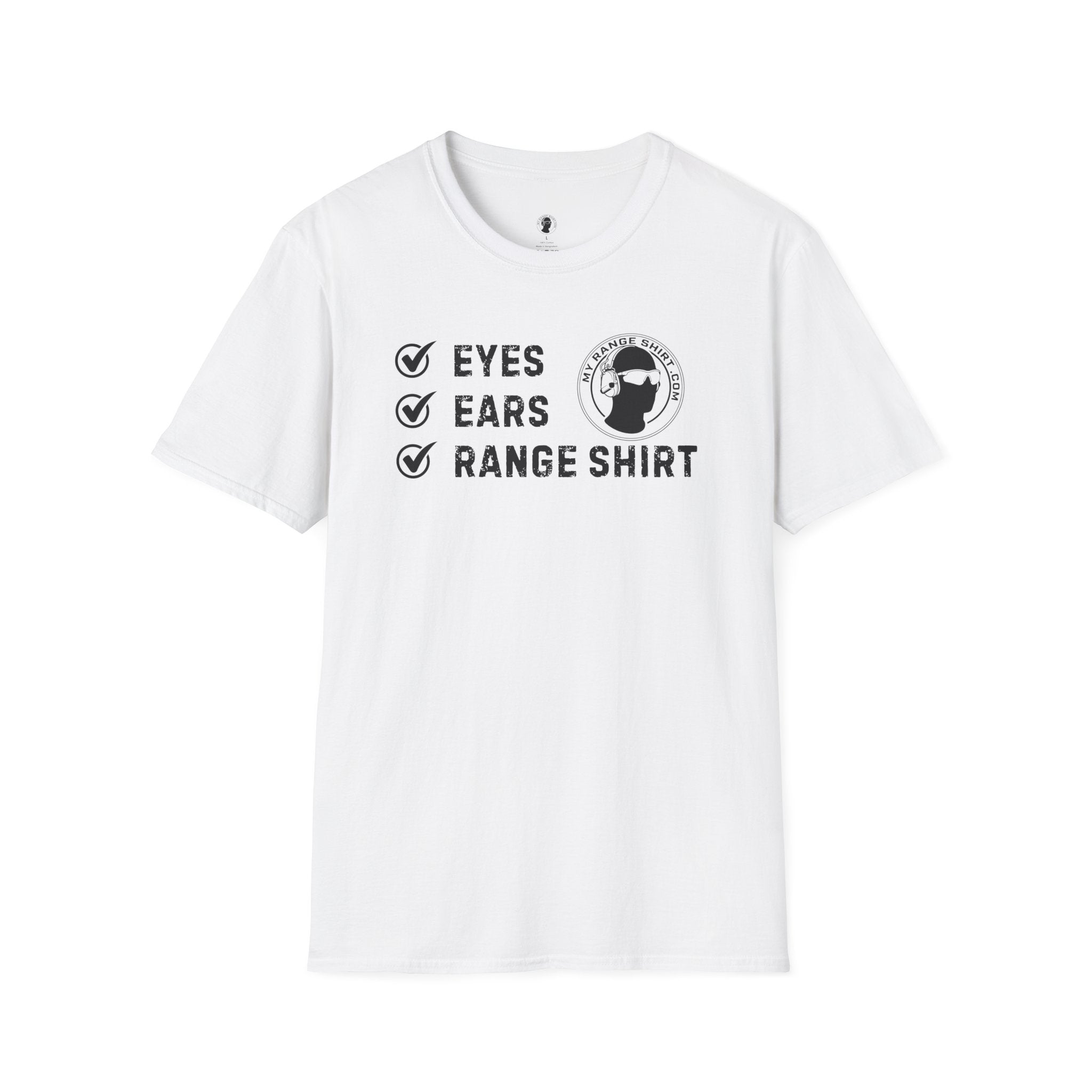 Eyes, Ears, Range Shirt Checklist T-Shirt