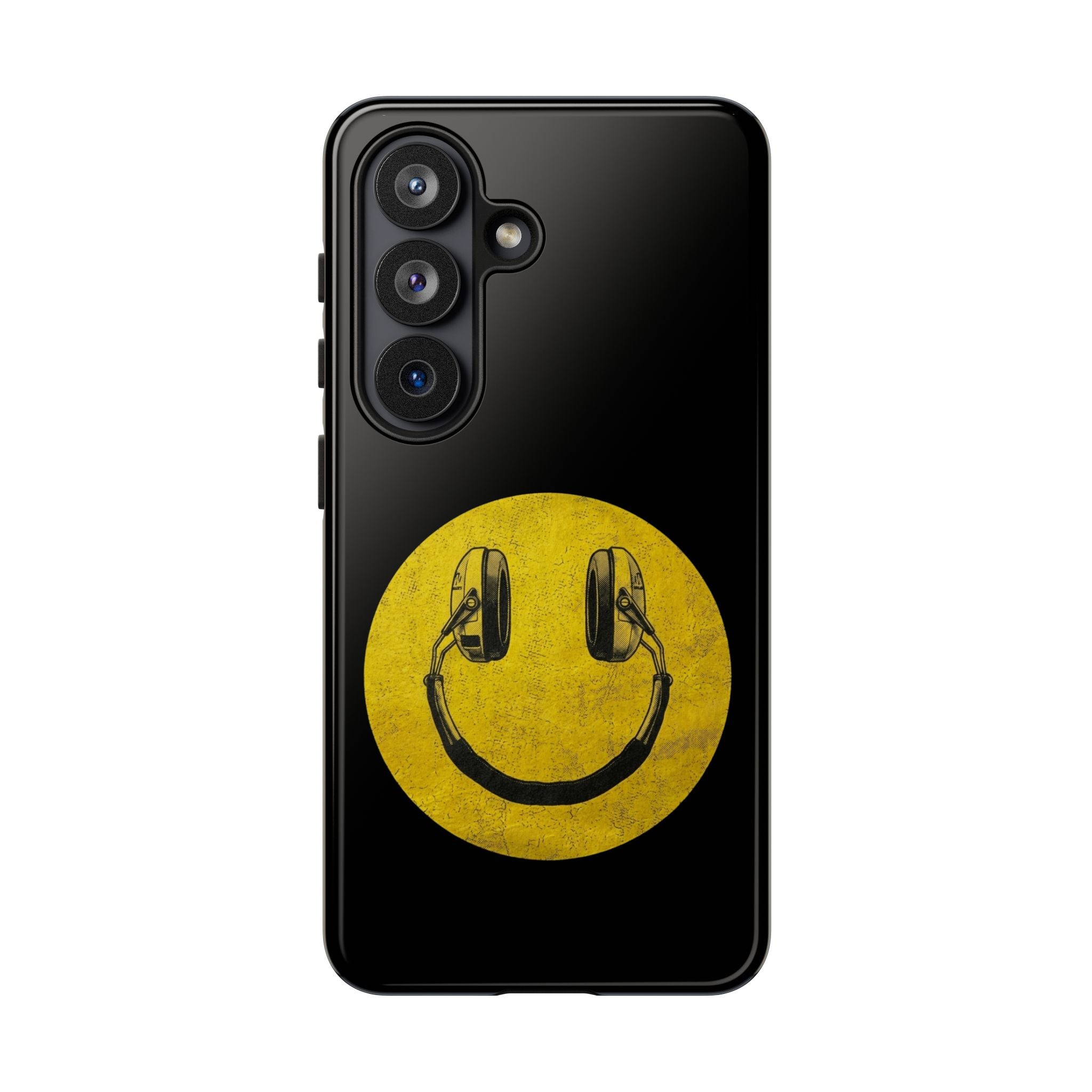 Range Smiley Face Black Protective Phone Case